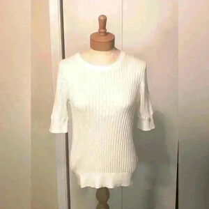 Gap Lightweight Ivory White Knit Sweater in Women's Size Medium NWT